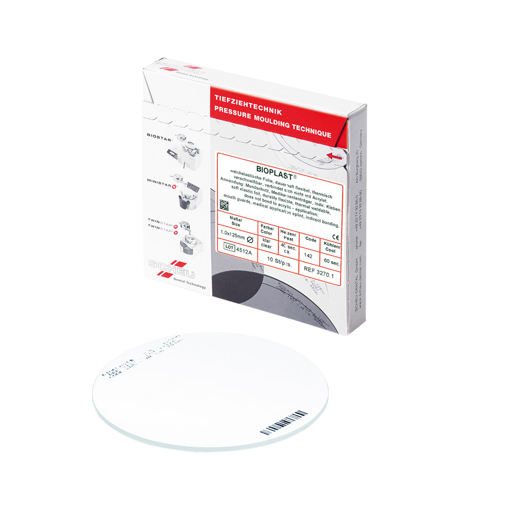 Bioplast Tiefziehfolie 125 x 2,00 mm klar, 10 Stück
