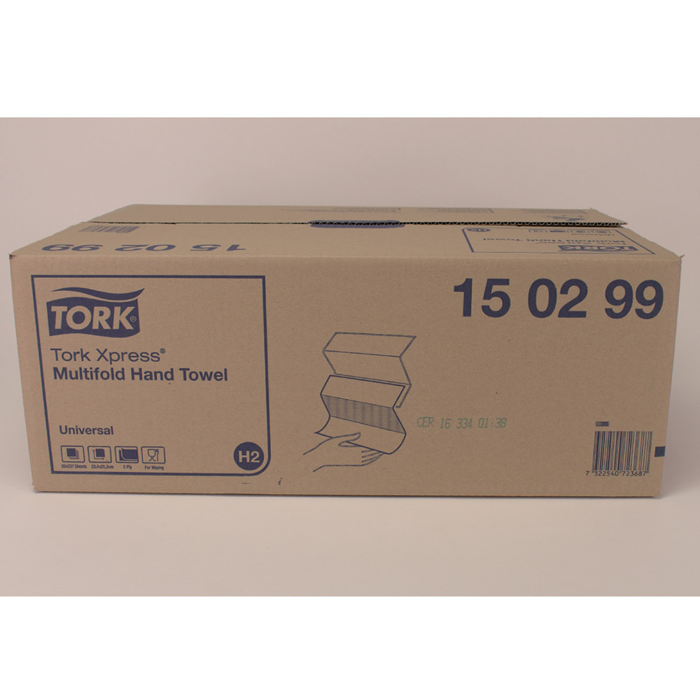 Tork Xpress H2 universal MF weiß 2-lagig, Karton