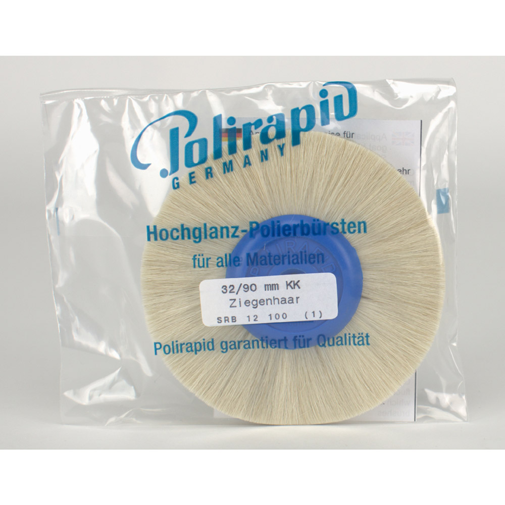 Rundbürste Kunststoffkern Ziegenhaar 32/90 mm, Stück