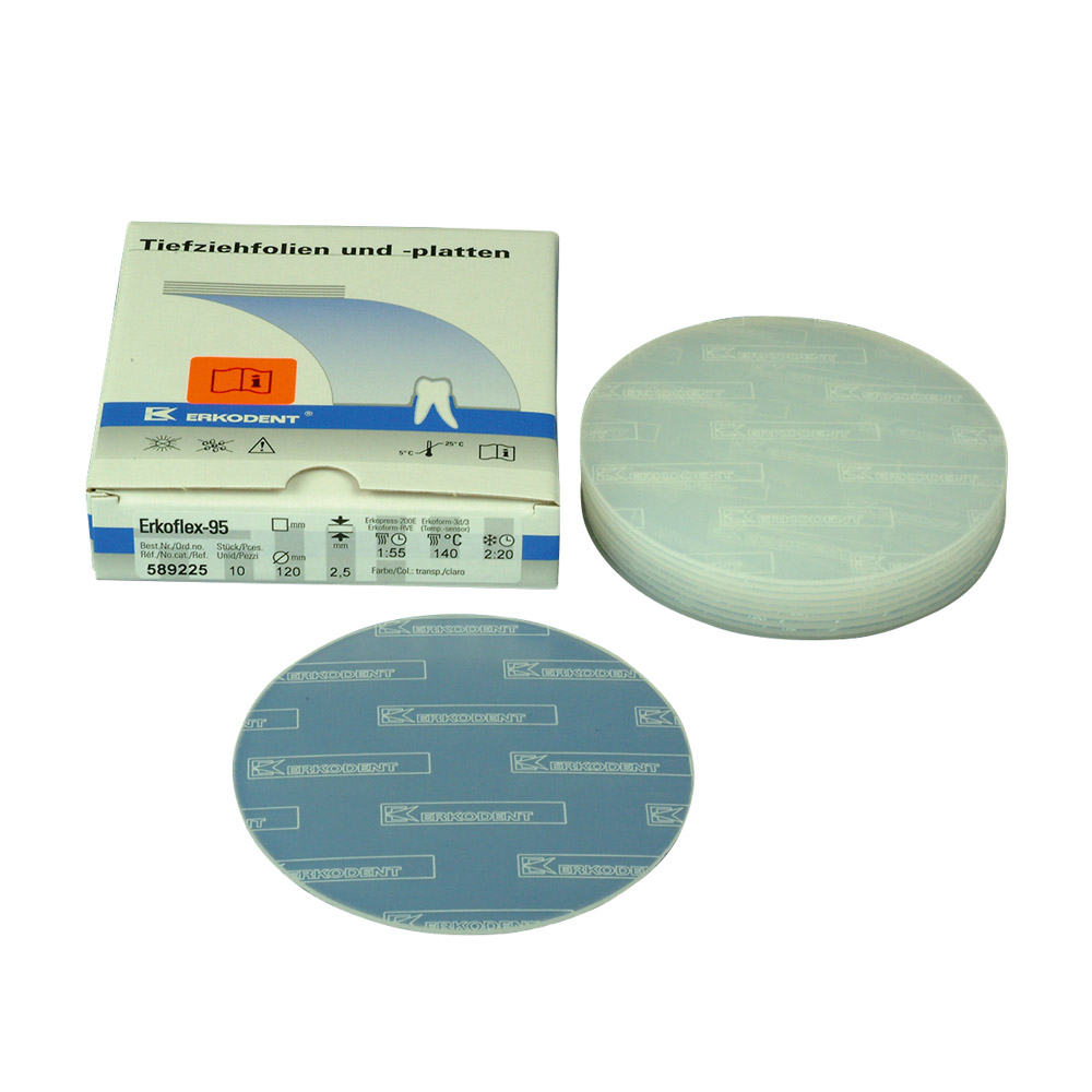 Erkoflex-95 Tiefziehfolie 125 x 4,00 mm transparent, 10 Stück