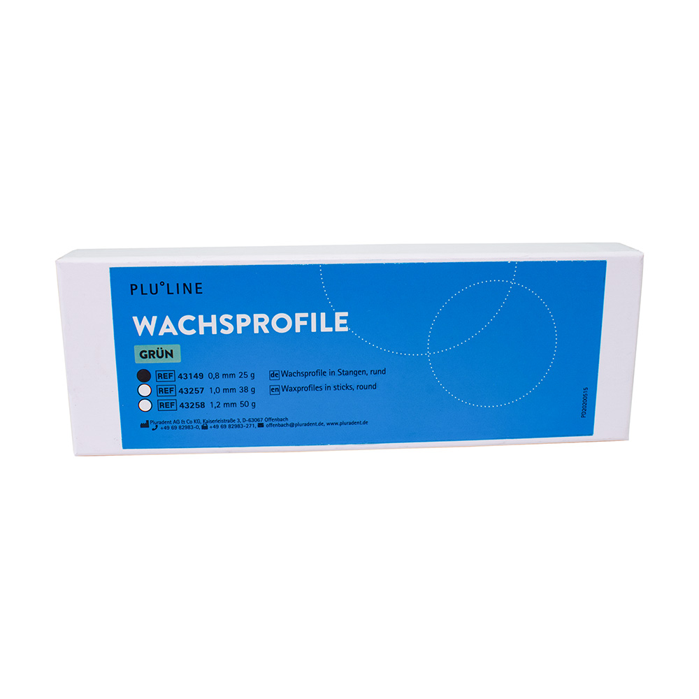PLULINE Wachsprofile rund lindgrün 0,80 mm, 25 g Packung