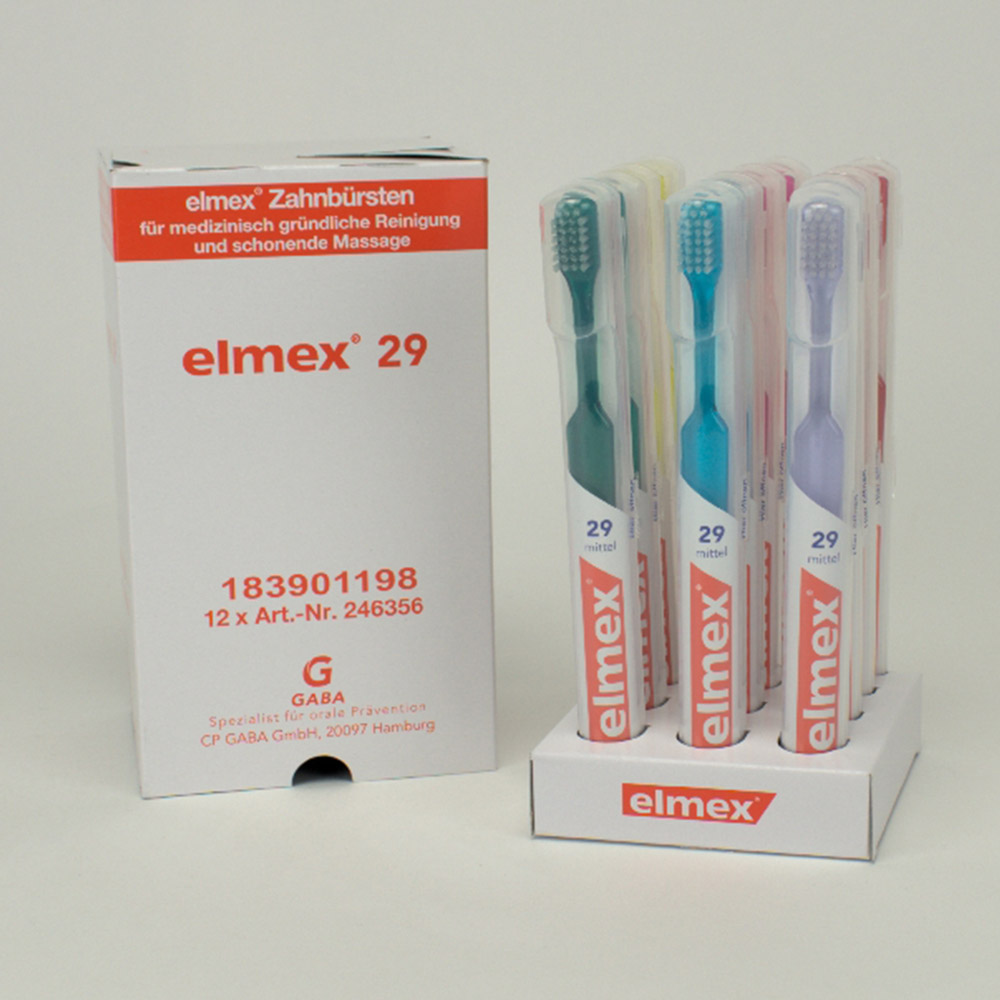 Elmex Zahnbürste 29 Köcher, 12 Stück