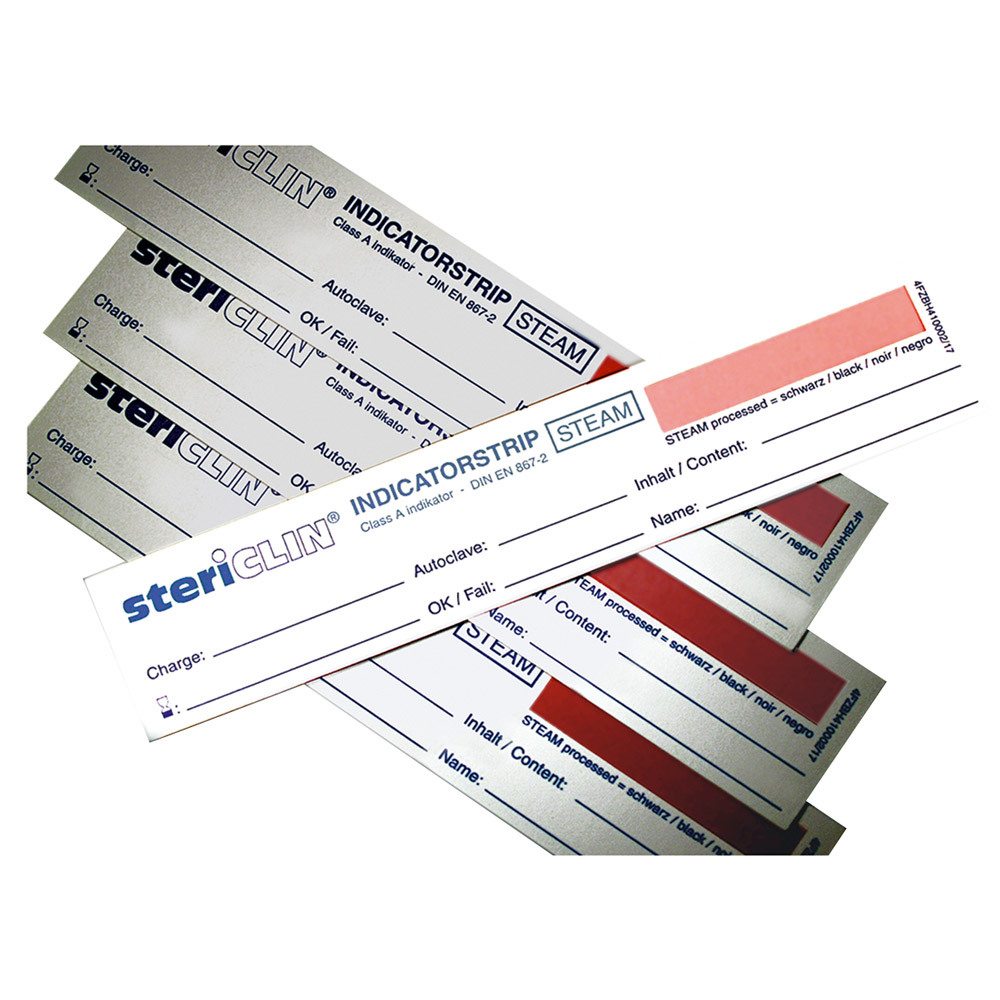 Stericlin Indikatorstreifen 150 x 30 cm, 250 Stück