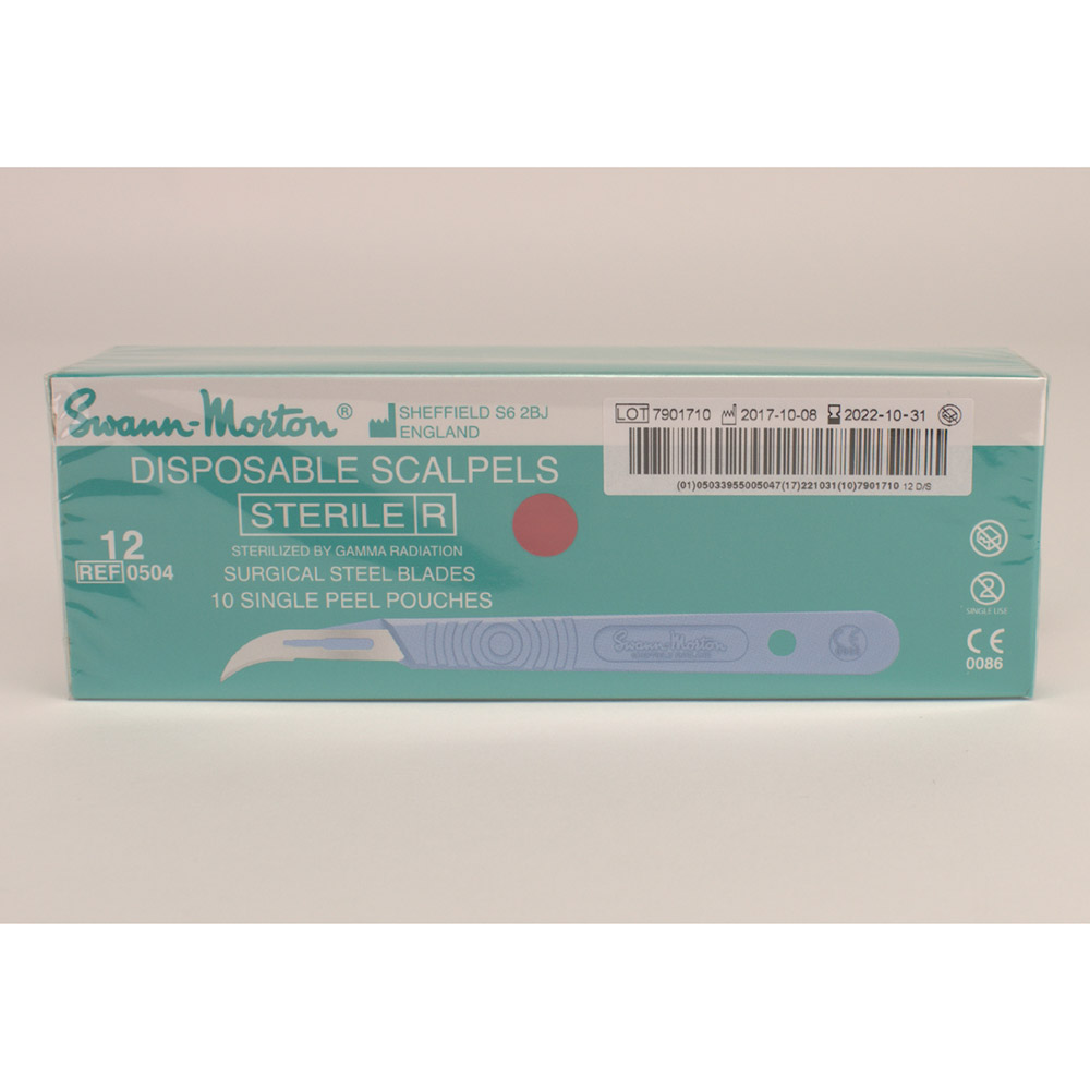 Einmalskalpell Swann Morton Nr. 12 steril, 10 Stück