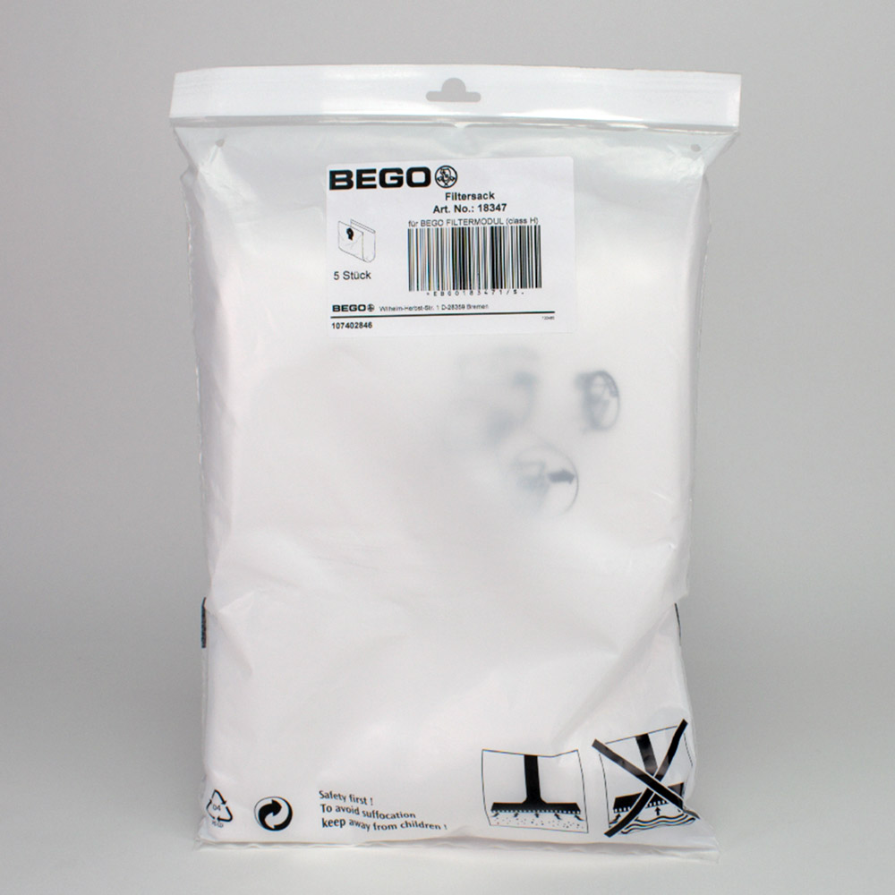 Sicherheits Filtersack, 5 Stück