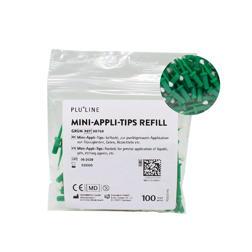PLULINE Mini-Appli-Tips grün, 100 Stück