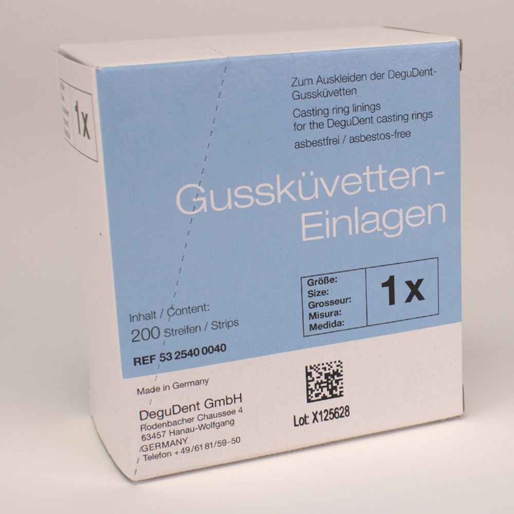 Gussküvetteneinlagen 1x 25400040, Packung
