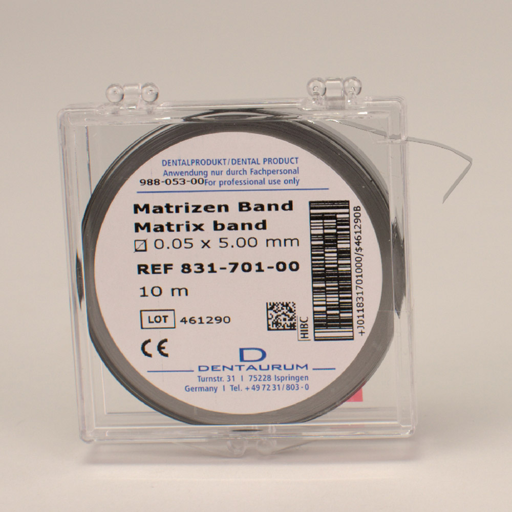 Matrizenband 0,05 x 5,0 mm, 10 m