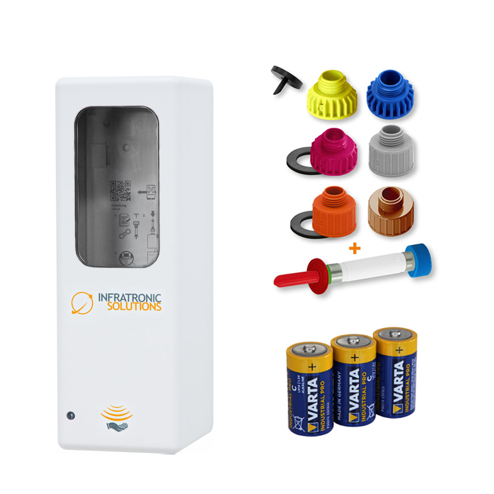 Hygienespender IT 500 AW Euro-2 weiß Batterie, Stück