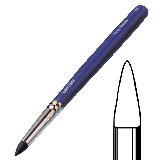 Silicon Brush Modellierinstrument Taper-Point schwarz, Stück