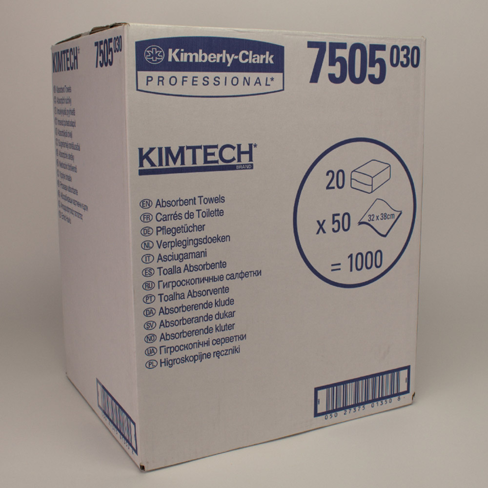 Kimtech Pflegetücher weiß 32 x 38, Karton