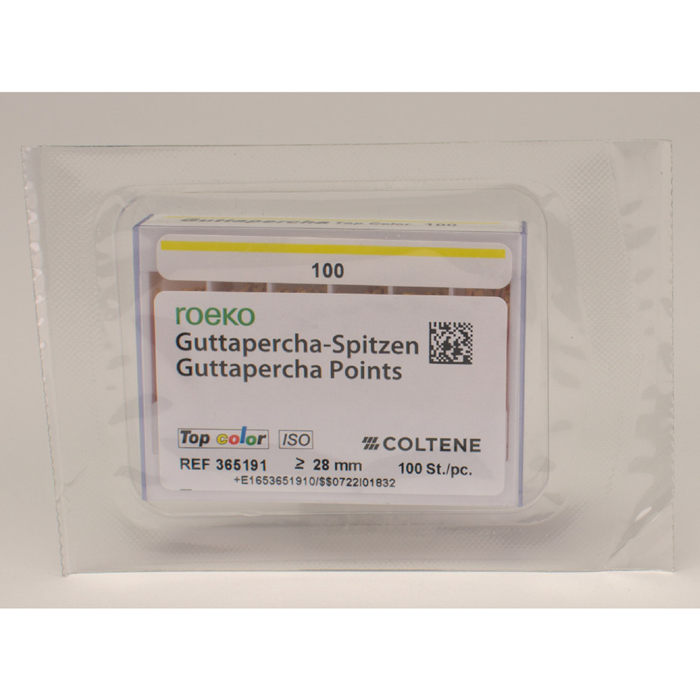 Guttaperchaspitzen Top-Color 100, 100 Stück Schiebeschachtel