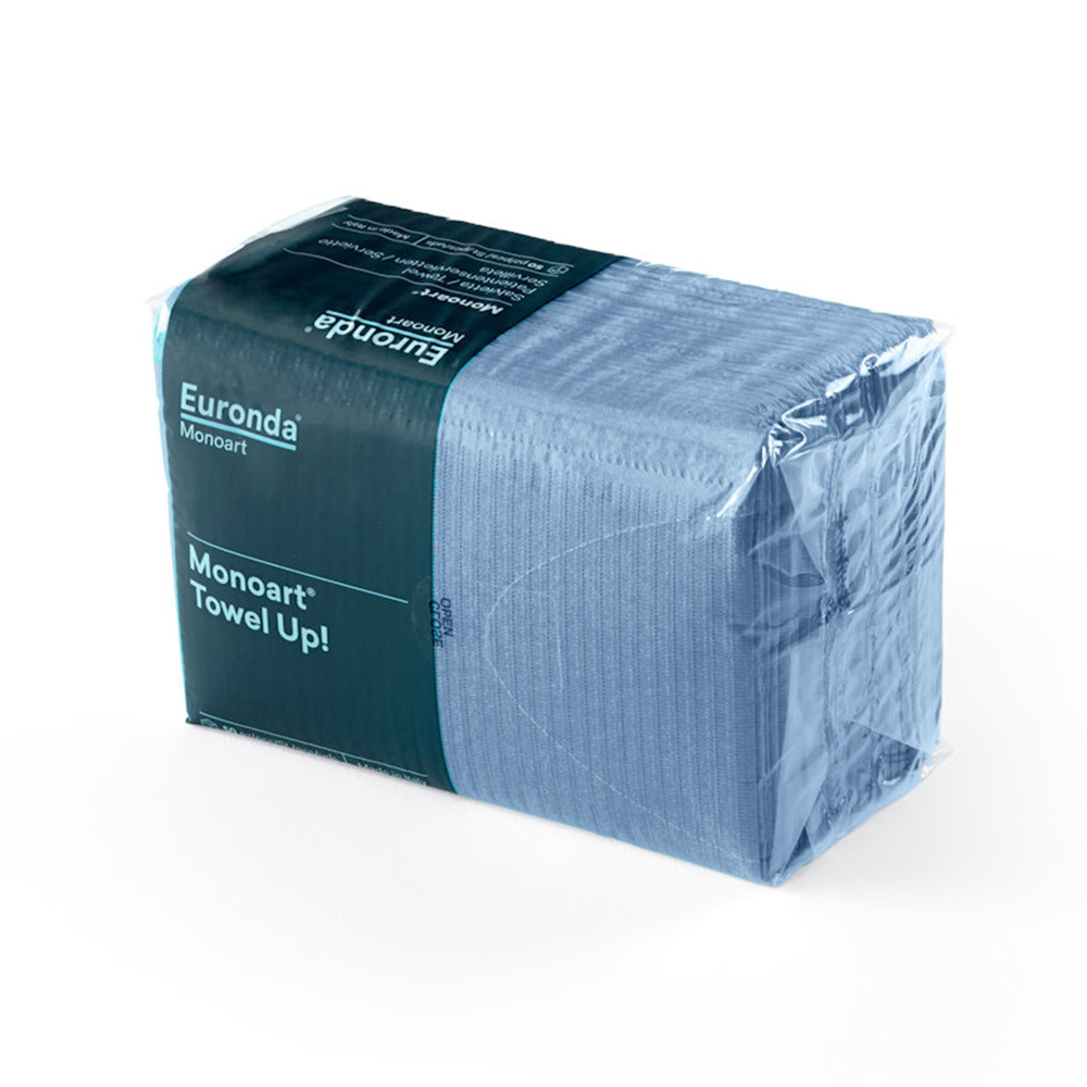 Monoart Patienten Servietten 33 x 45 cm h-blau, 500 Stück