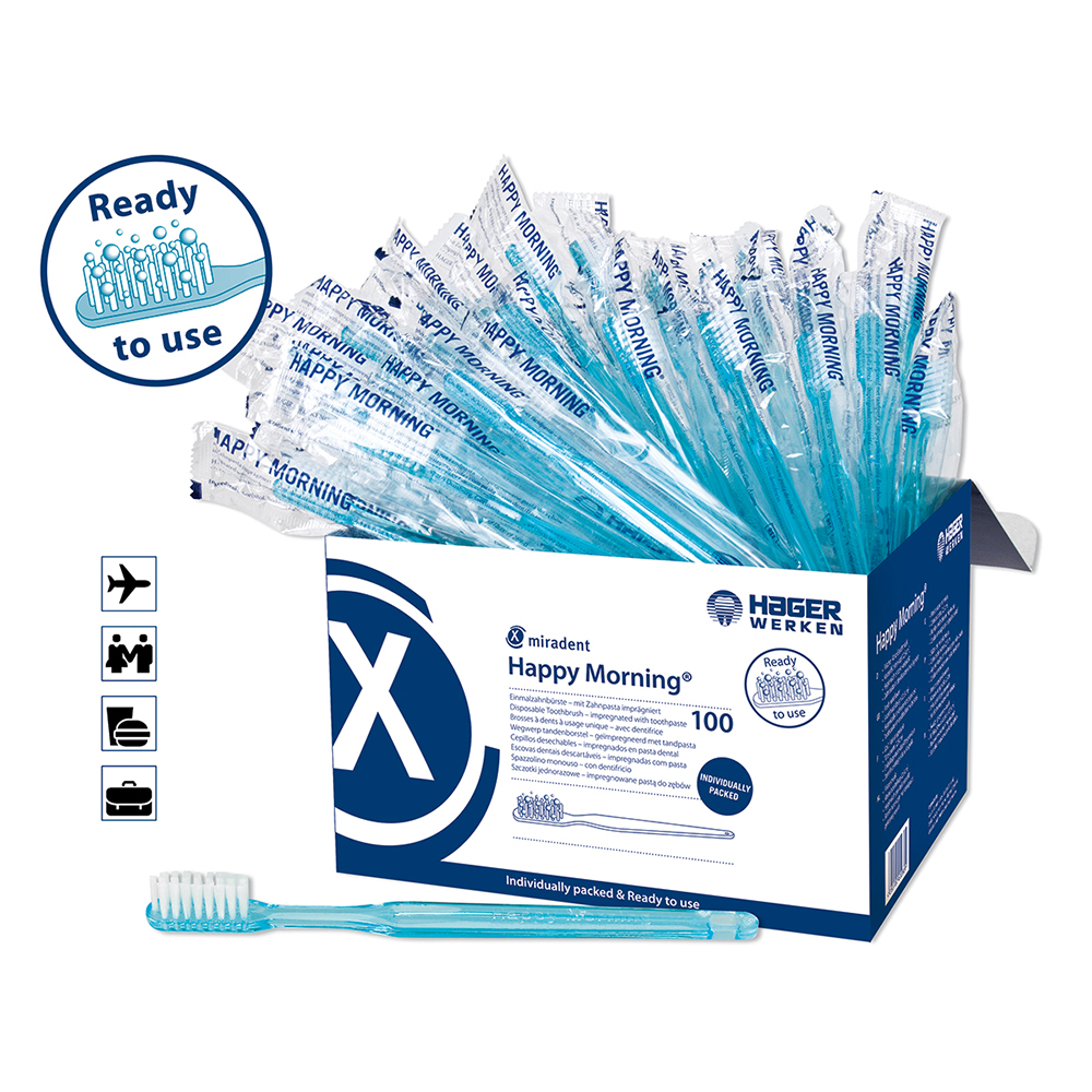 Happy Morning normal mit Zahnpasta, 100 Stück