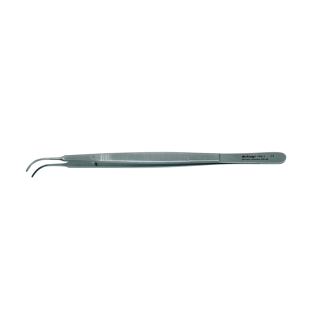 Pinzette Gerald 18cm anat. gebogen St