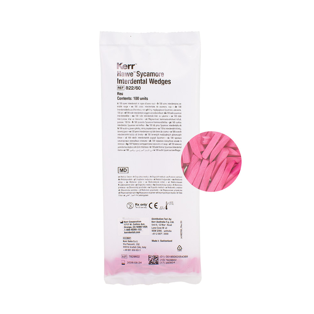 Hawe Interdentalkeile Gr. 60 rot 822, 100 Stück