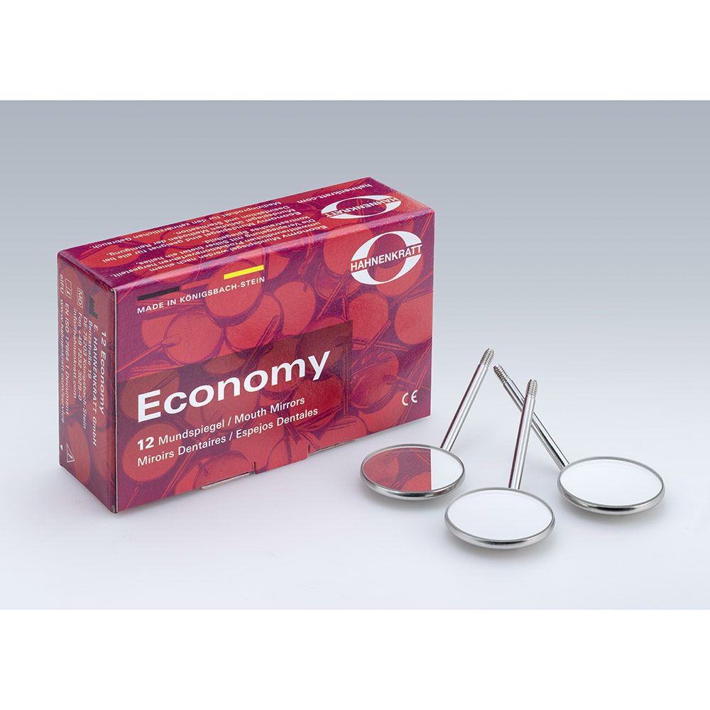 Mundspiegel Economy 4 plan SS, 12 Stück