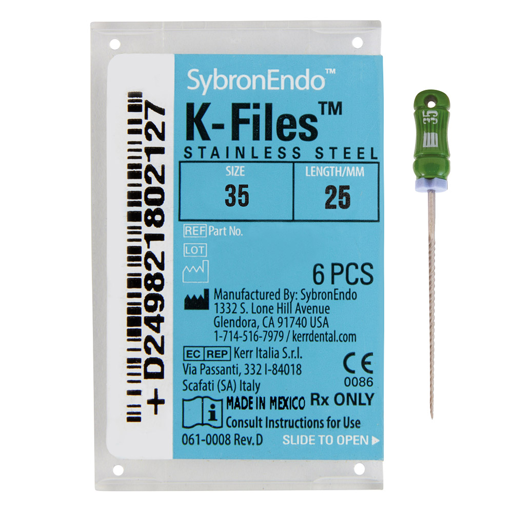 K-Feilen 035 25 mm, 6 Stück