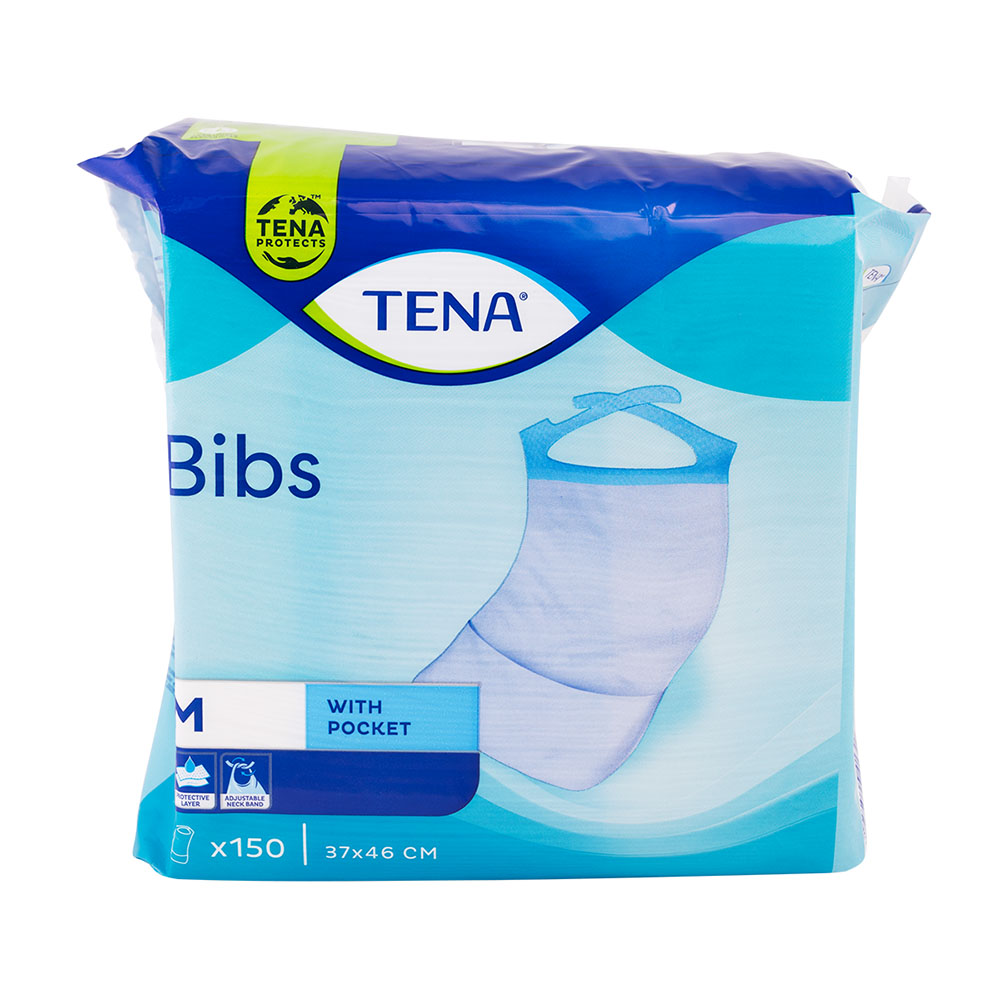 Tena Bib Schutzservietten 37 x 46 cm S/M, 150 Stück