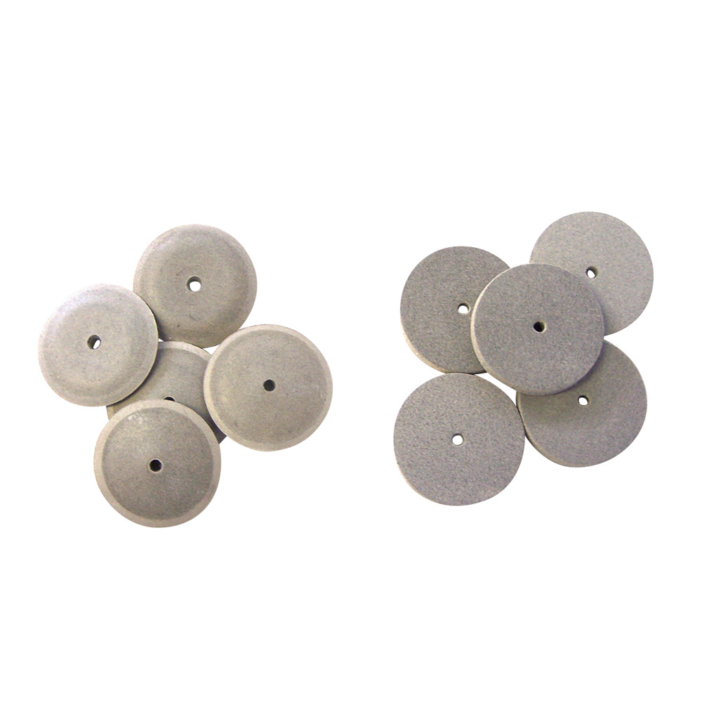 Dedeco Gummipolierer Rad weiß 22 mm, 100 Stück