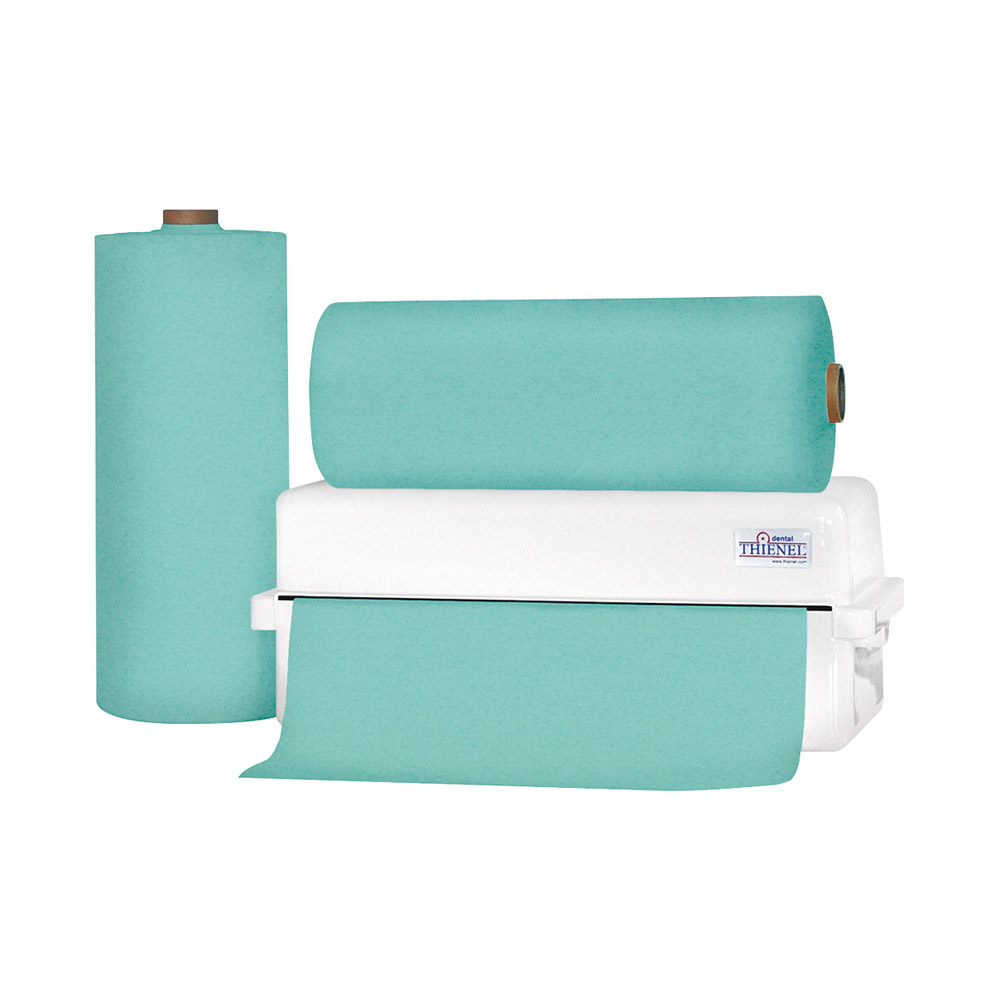 Patientenumhang 3 Standard 54 x 60 cm hellgrün, 80 Stück Rolle