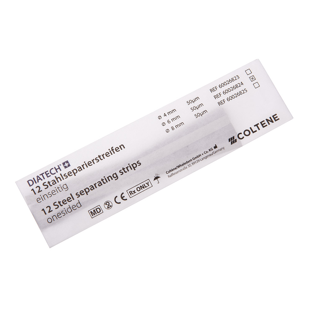DIATECH Stahlstreifen medium einseitig 6 mm, 12 Stück