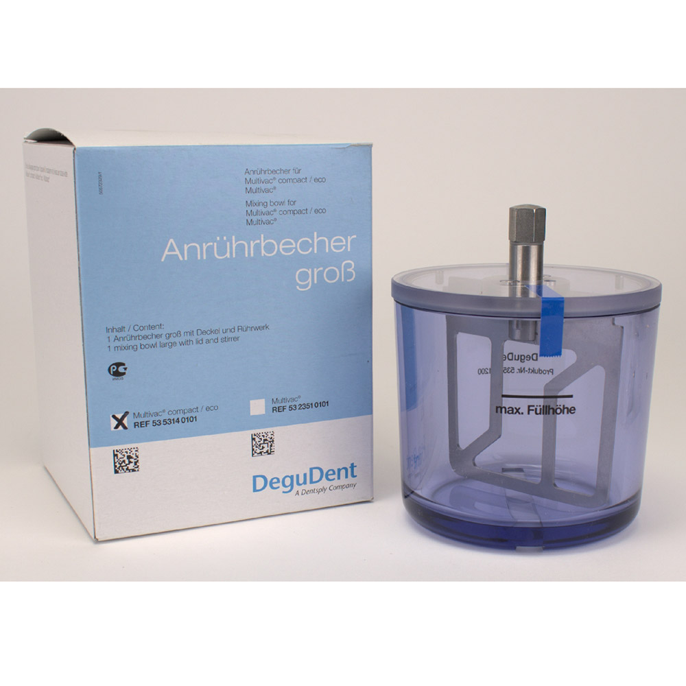 Anrührbecher groß Multivac mit Rührwerk, Stück