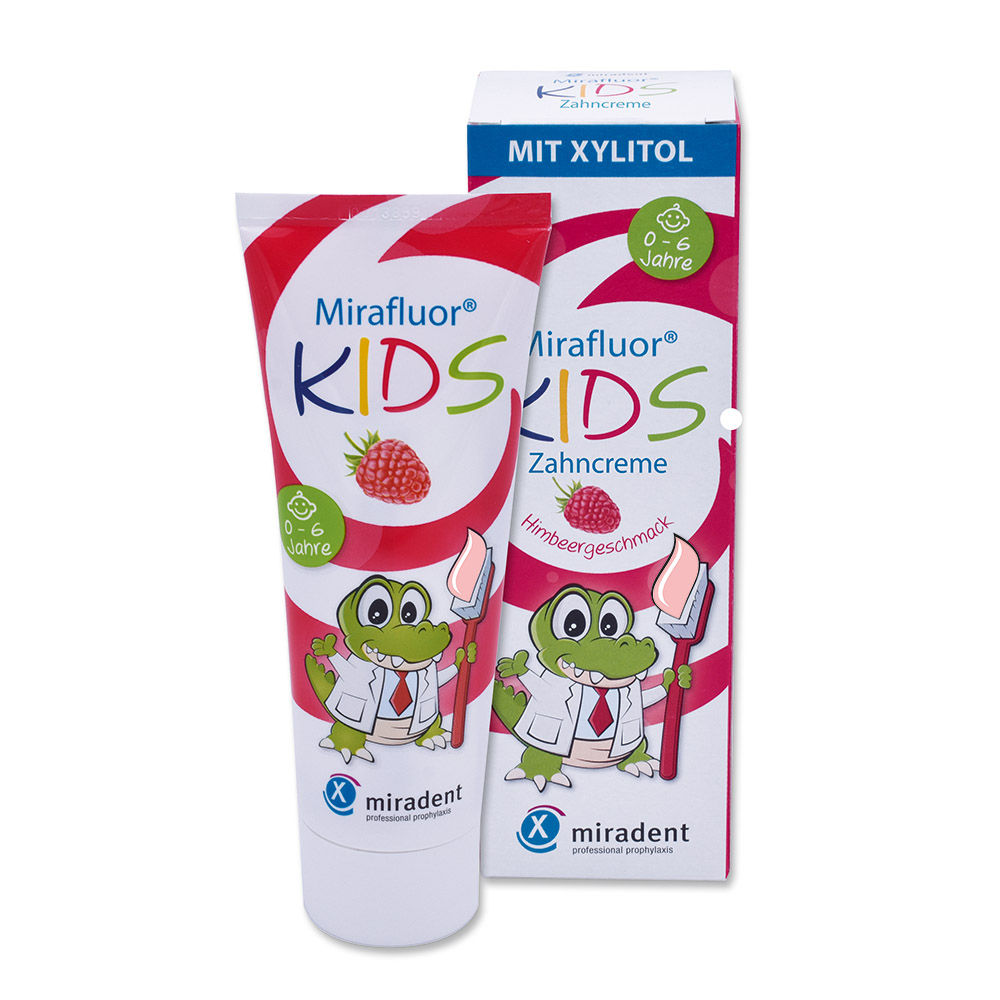 Mirafluor KIDS Zahnpasta, 75 ml Tube