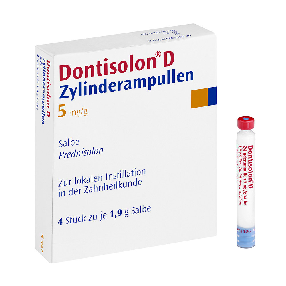 Dontisolon D, 4 x 1,9 g Zylinderampullen