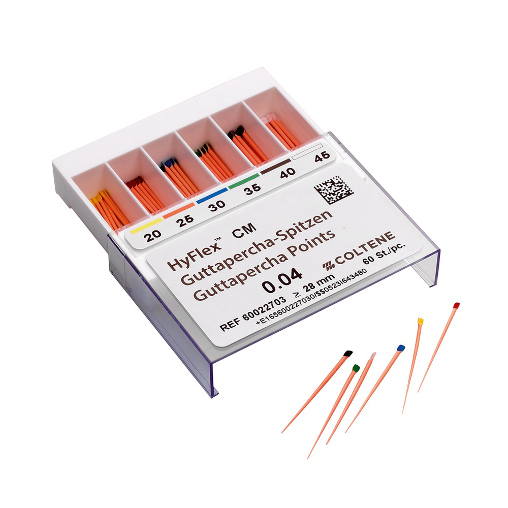 HyFlex CM Guttaperchaspitzen 20-45 /.04 sortiert, 60 Stück