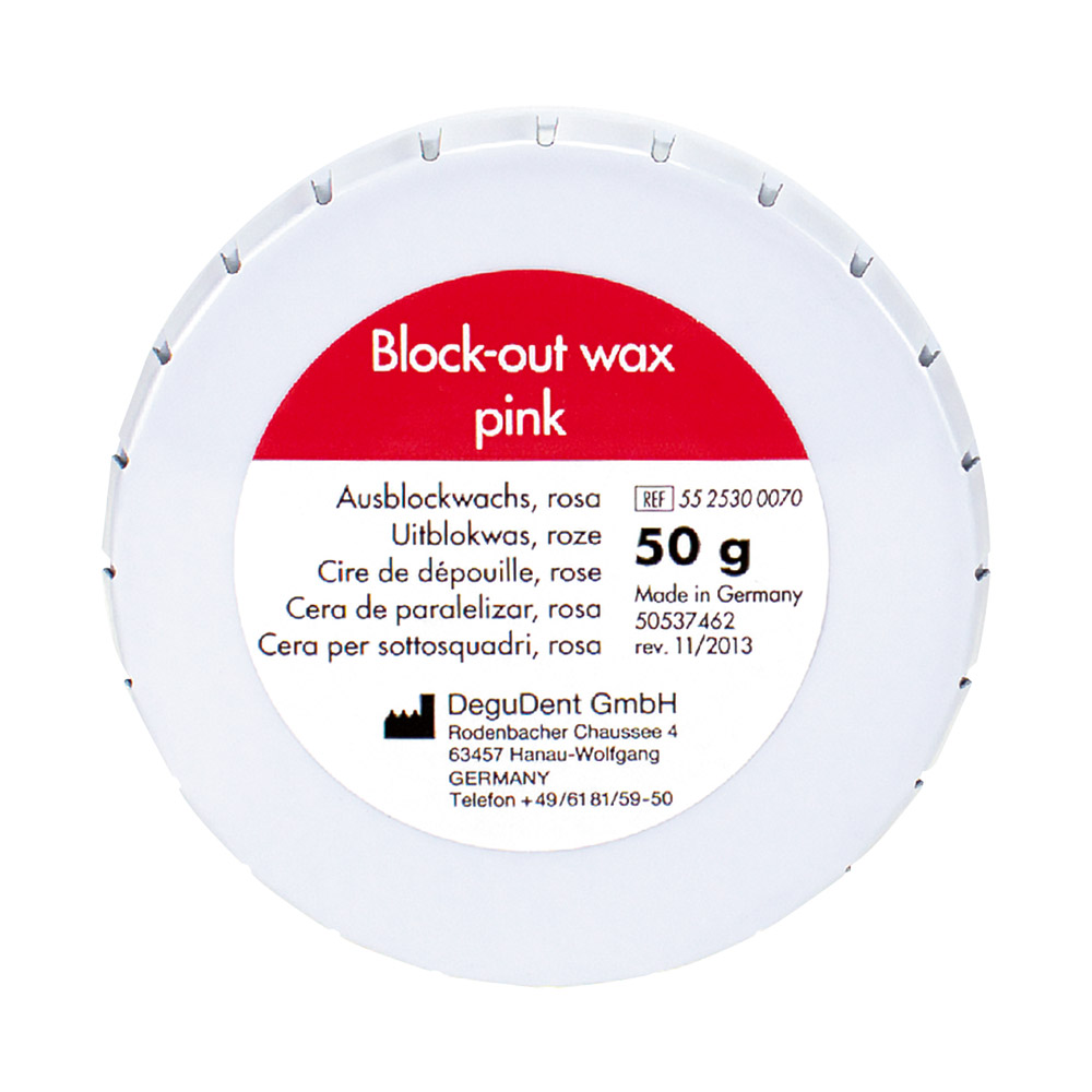 Ausblockwachs rosa, Dose