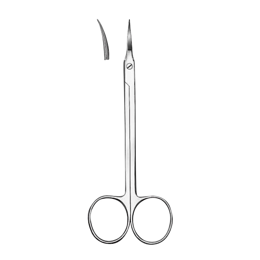 Zahnfleischschere 862 12,0 cm gebogen, Stück