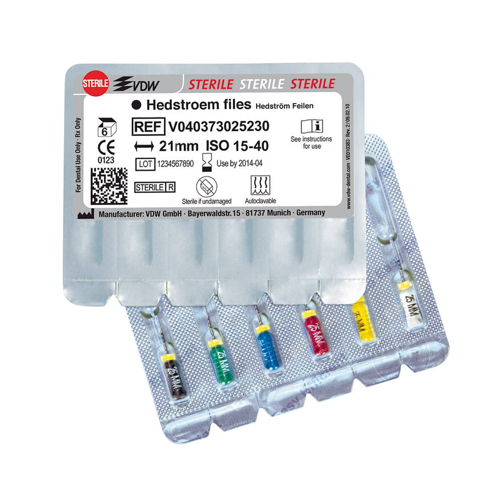 Hedströmfeilen 73/25 21 mm steril, 6 Stück