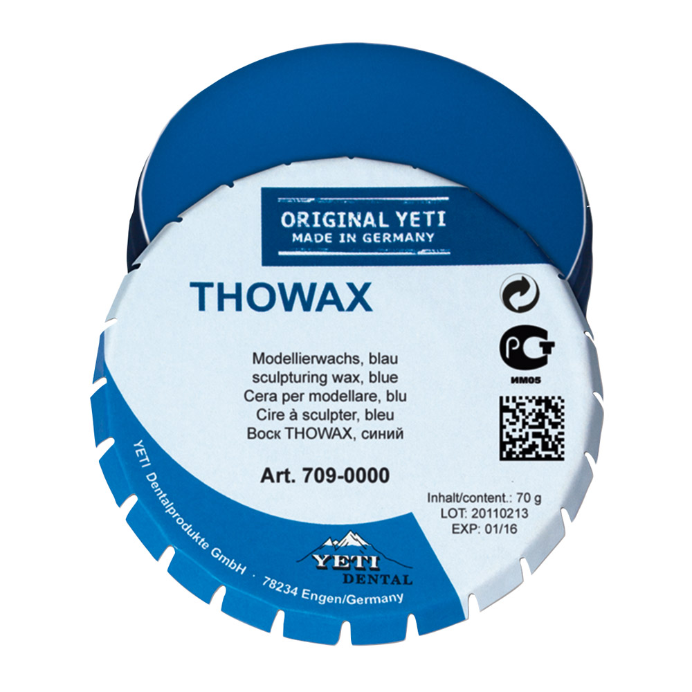Thowax Modellierwachs blau, 70 g