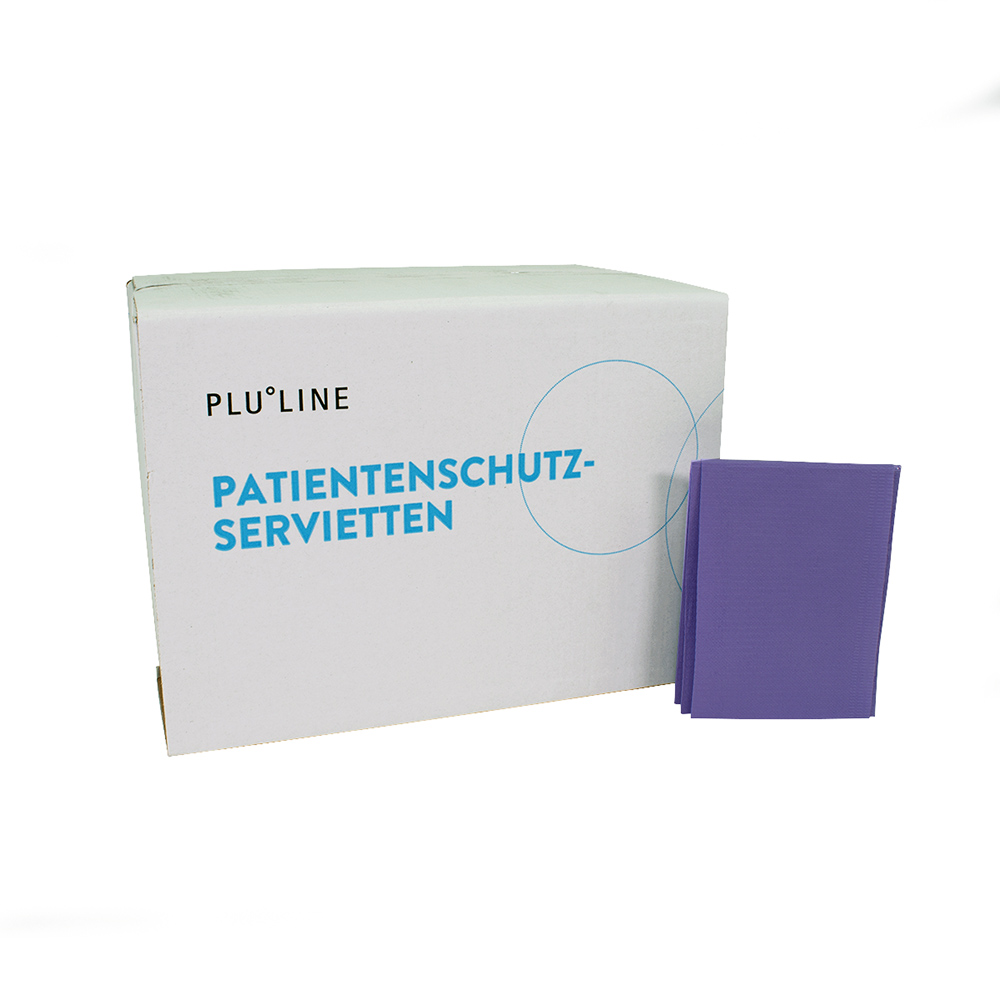 PLULINE Patientenschutzservietten+ lila, 500 Stück