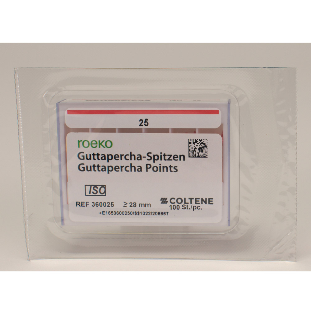 Guttaperchaspitzen pink 25, 100 Stück