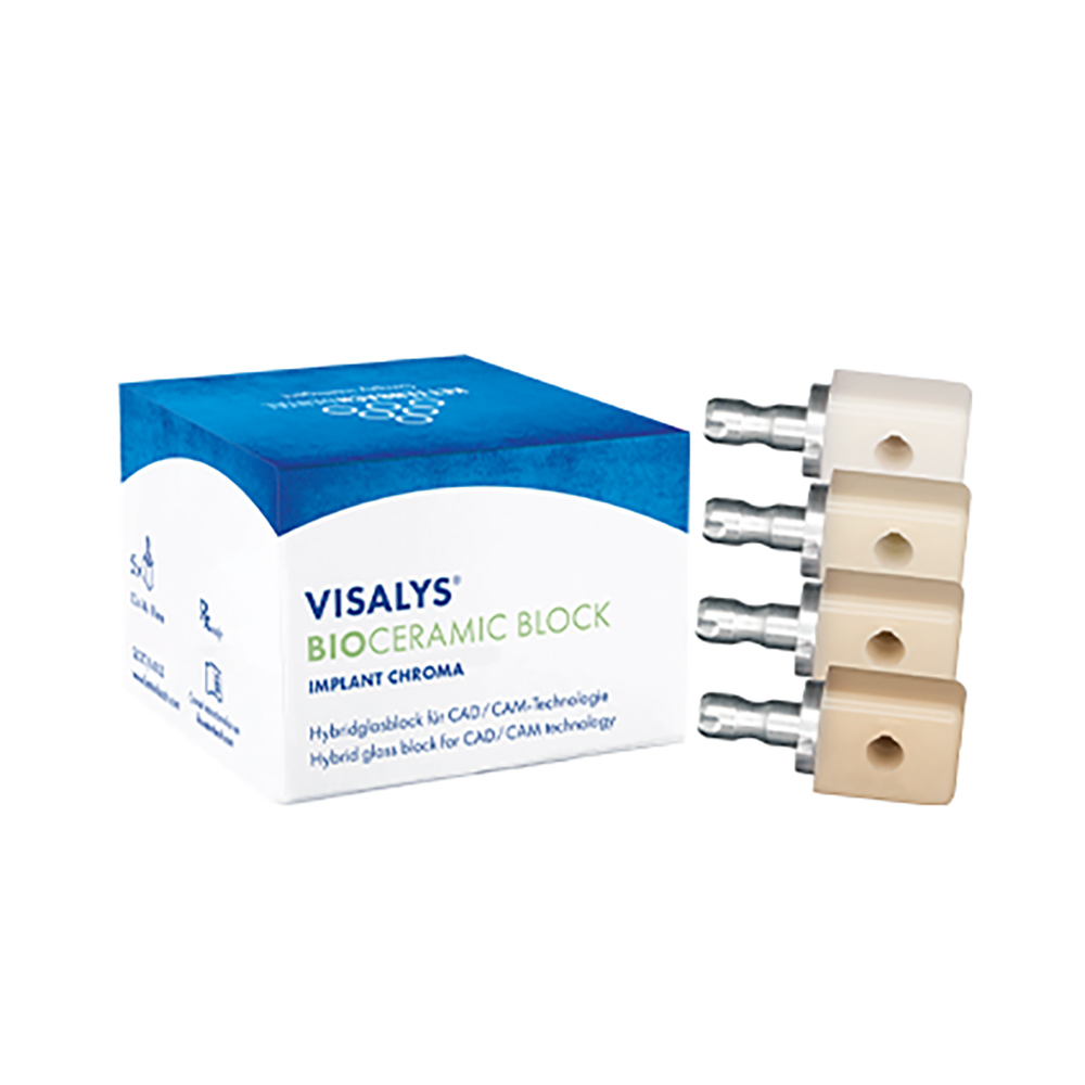 Visalys BioCeramic Block Implant Gr. L Chroma A1, 5 Stück