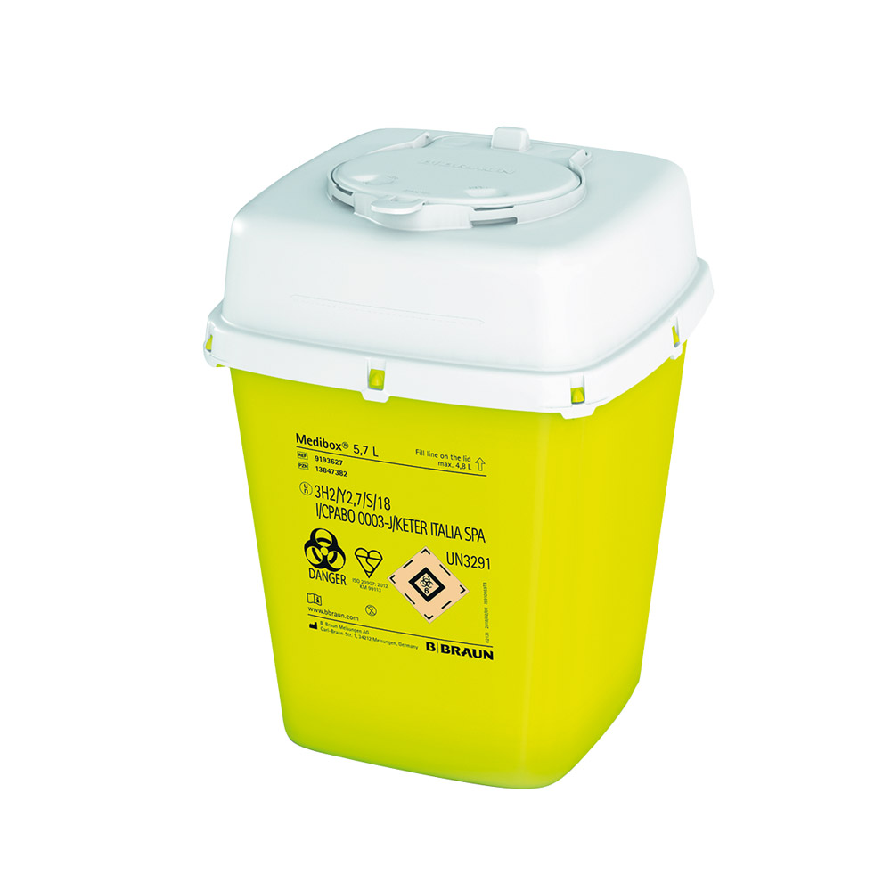 Medibox Kanülensammler, 5,7 Liter, Stück