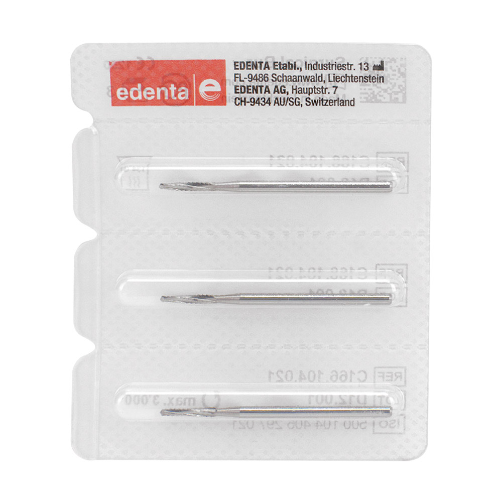 Chirurgische Fräse Hst C166 021, 3 Stück