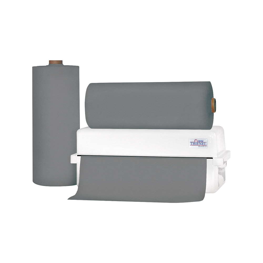 Patientenumhang 3 Standard 54 x 60 cm grau, 80 Stück Rolle