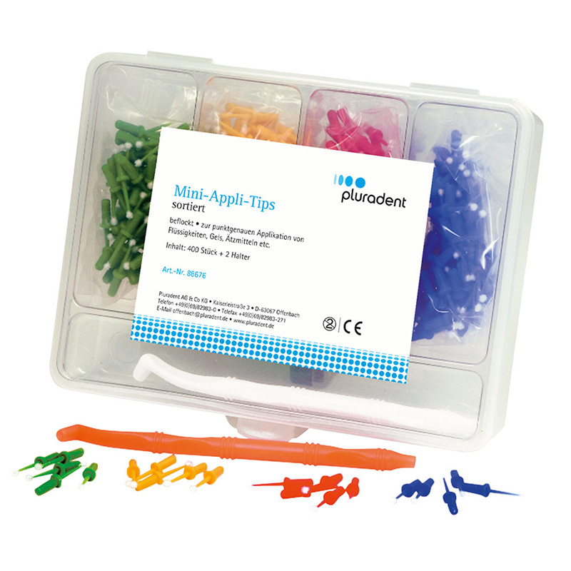 PLULINE Mini-Appli-Tips blau, 100 Stück