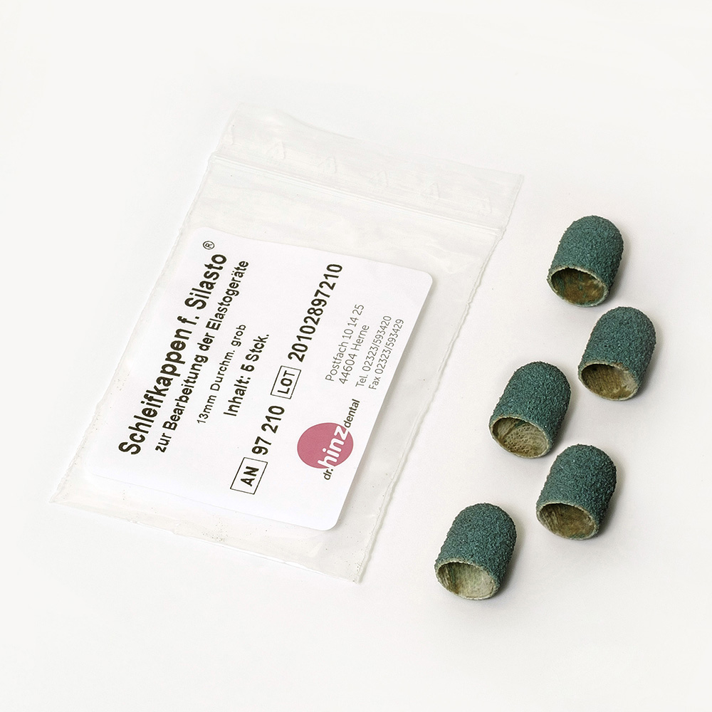 Schleifkappen für Silasto grob 13 mm, 5 Stück
