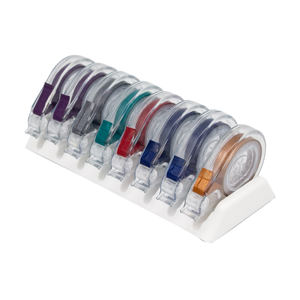 EZ-ID Markierungsband metallic, Sortiment (8 Rollen)