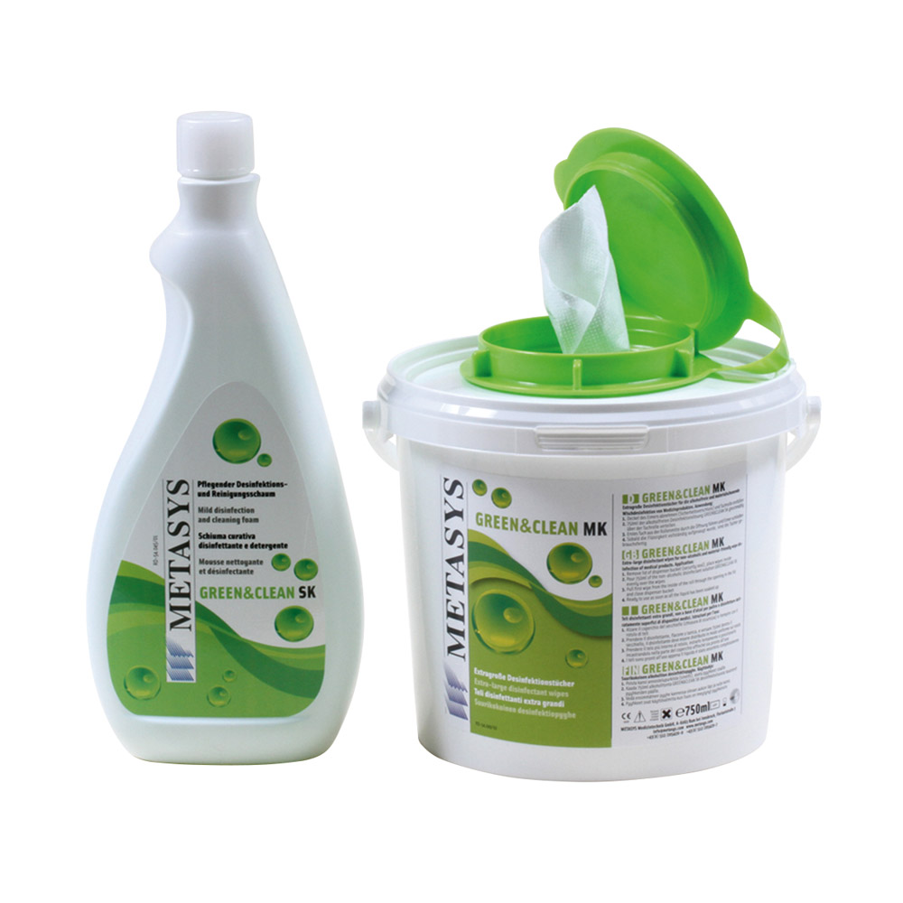 Green&Clean MK+SK Tücher + Flasche, Set