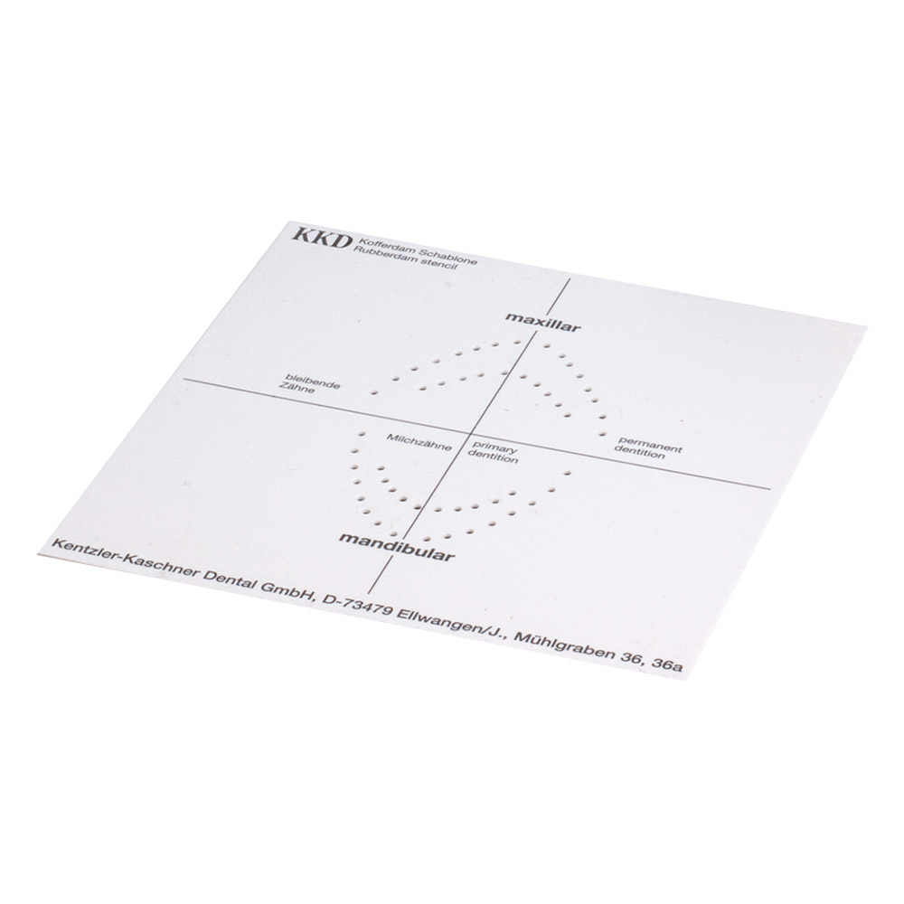 Kofferdam Lochschablone KKD, Stück