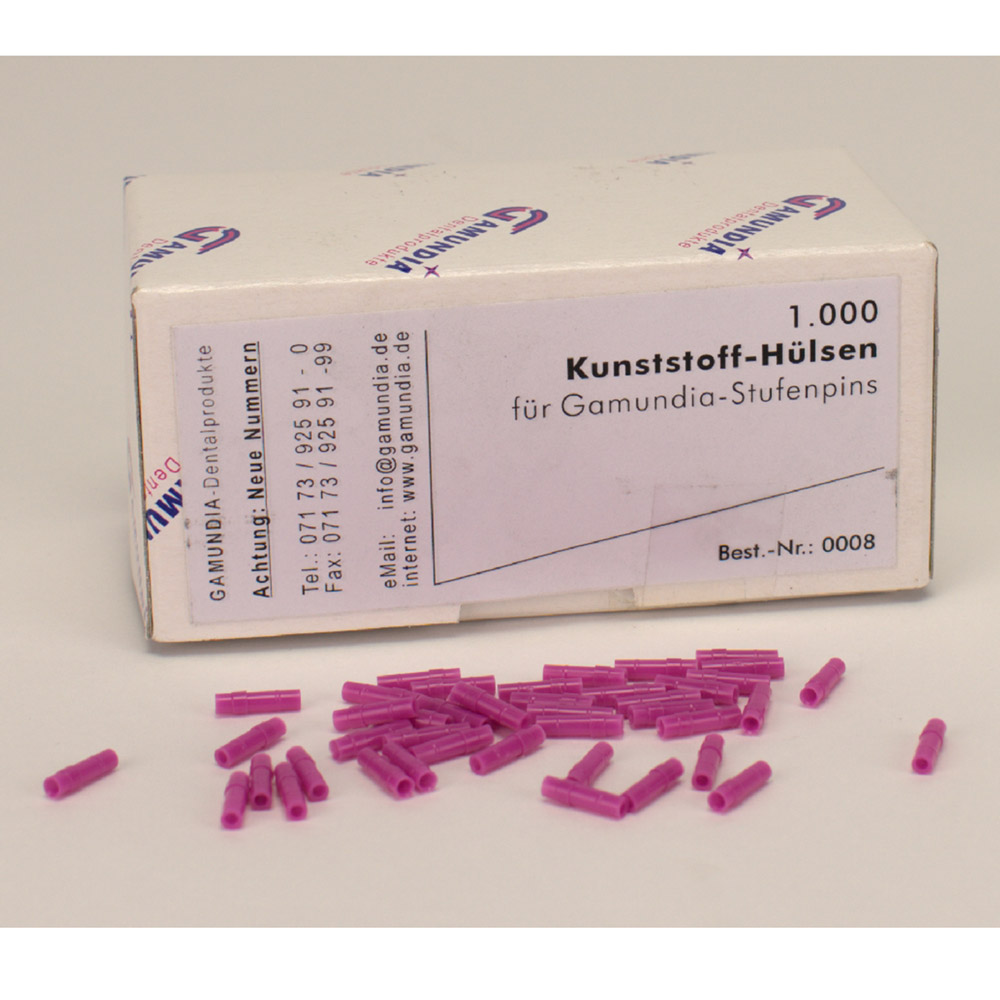 Kunststoffhülsen für Stufenpins, Packung