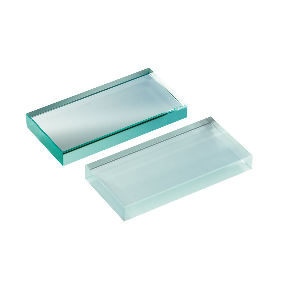 Glasblock 150 x 75 cm einseitig mattiert , Stück