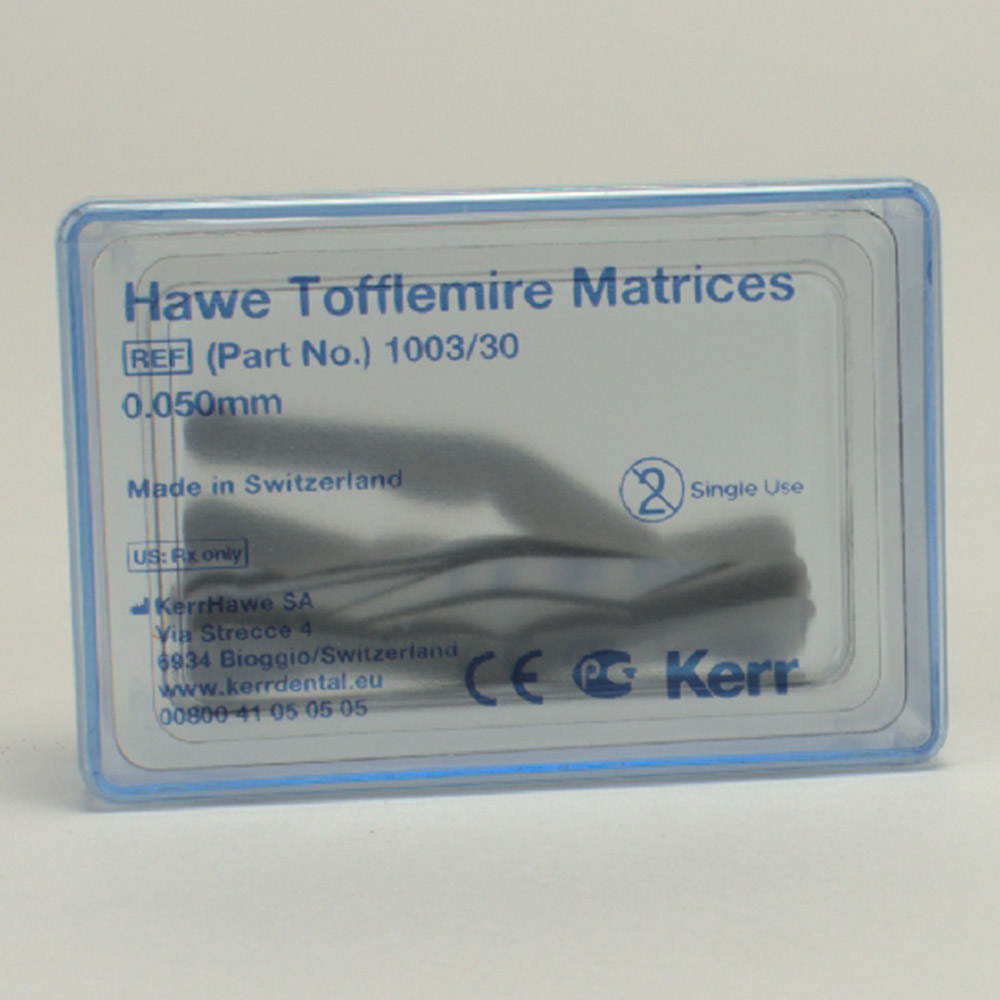Tofflemire Matrizen 1003 Hawe, 30 Stück
