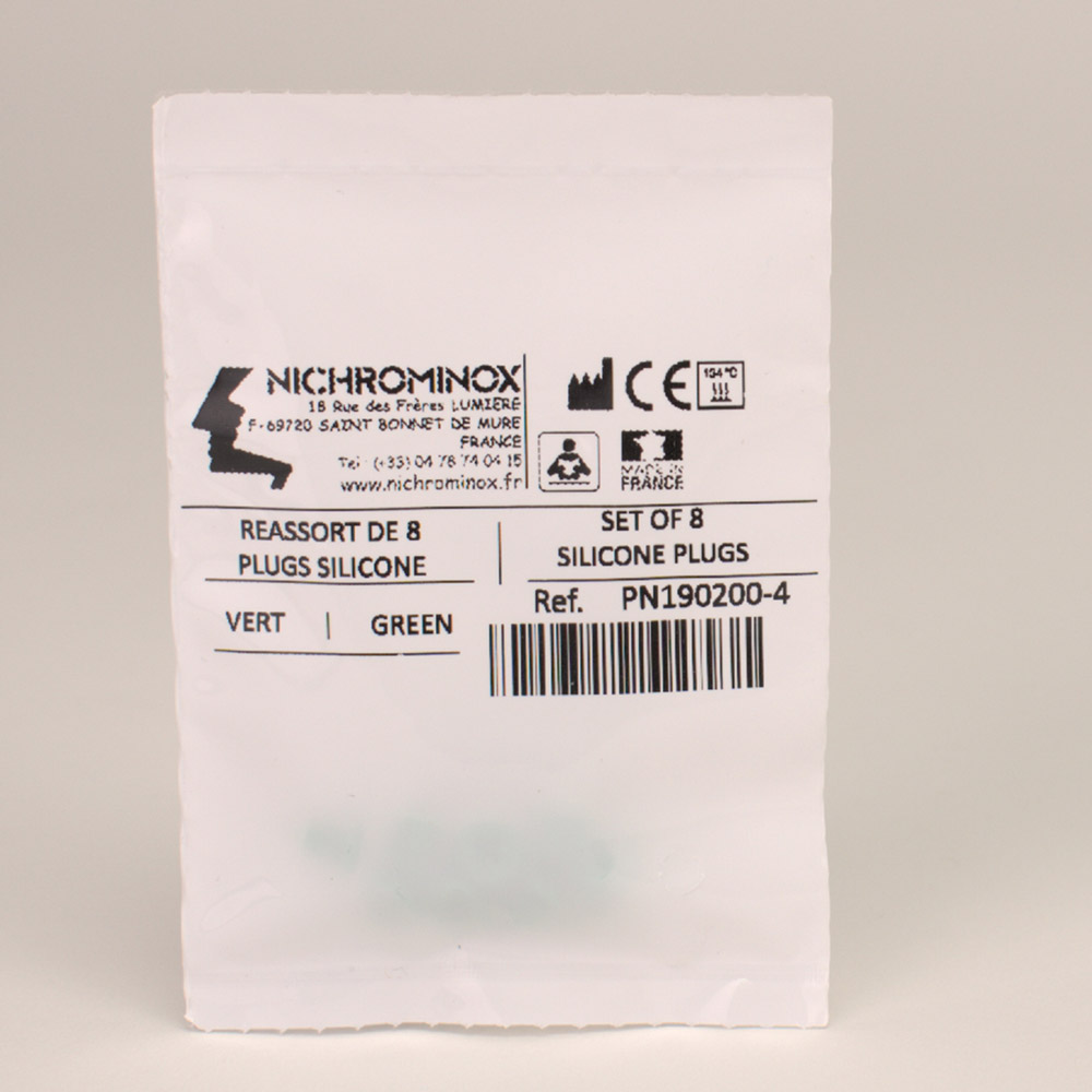 Silicon Plug für Bohrerständer grün, 8 Stück