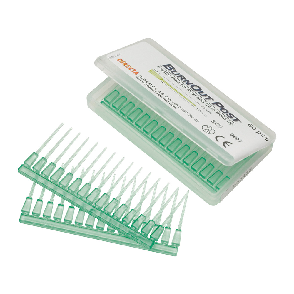 Burn Out Post Plastic Pins, 60 Stück